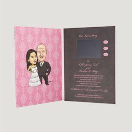 2.4-inch LCD Video Wedding Invitation Card VGC-024