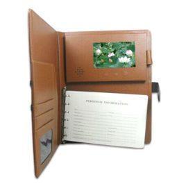 2.4-inch LCD Video Card PU Leather Notebook VGC-024P