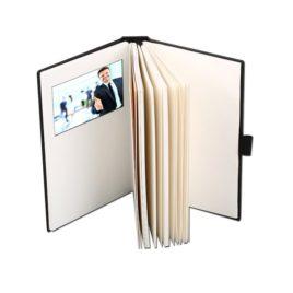 Promotional 5 inch LCD Display Video Leather Book
