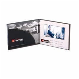 7” LCD Screen Video Hardcover Brochure with Pocket VBK-071