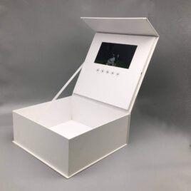 White Color Box with Video Screen and Control Buttons