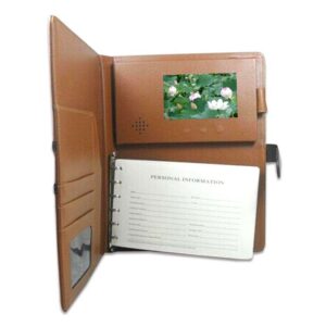 2.4-inch LCD Video Card PU Leather Notebook VGC-024P