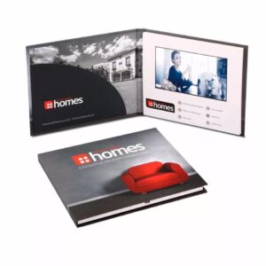 7'' Hardcover A5 Touch Screen Video Brochure
