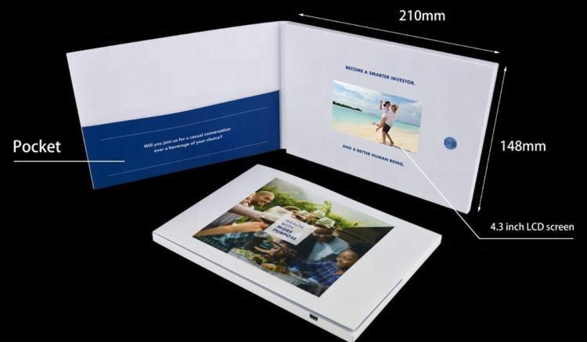 Custom Video in Print Brochure